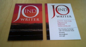 Jo Ind's business cards