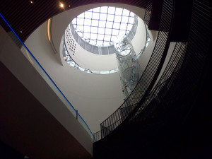 View of the skylight in the Library of Birmingham